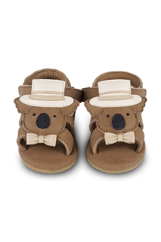 Chlapec Detské kožené sandále Donsje Stelloux Sandals Groom 1041302 hnedá