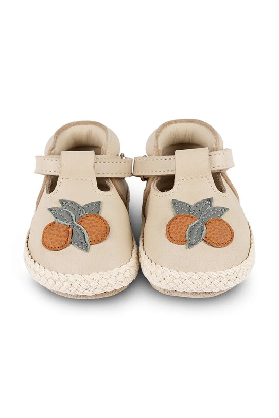 Хлопчик Шкіряні кросівки для немовлят Donsje Yames Shoes Arancia 1041401 бежевий