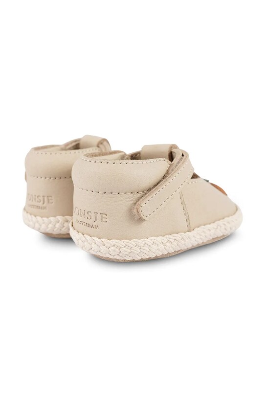 Шкіряні кросівки для немовлят Donsje Yames Shoes Arancia 1041401 бежевий