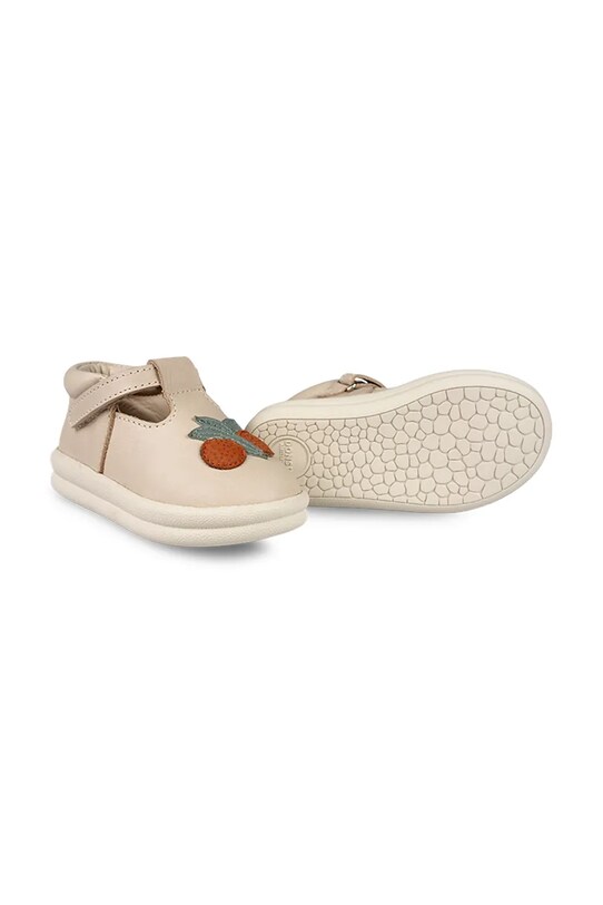 Δερμάτινα βρεφικά παπούτσια Donsje Louwi Shoes Arancia συνθετικό μπεζ 1502201