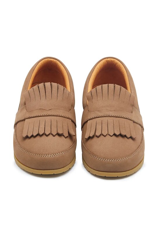 Băieți Donsje mocasini din piele pentru copii Yaell Loafers 2029700.22.28 maro