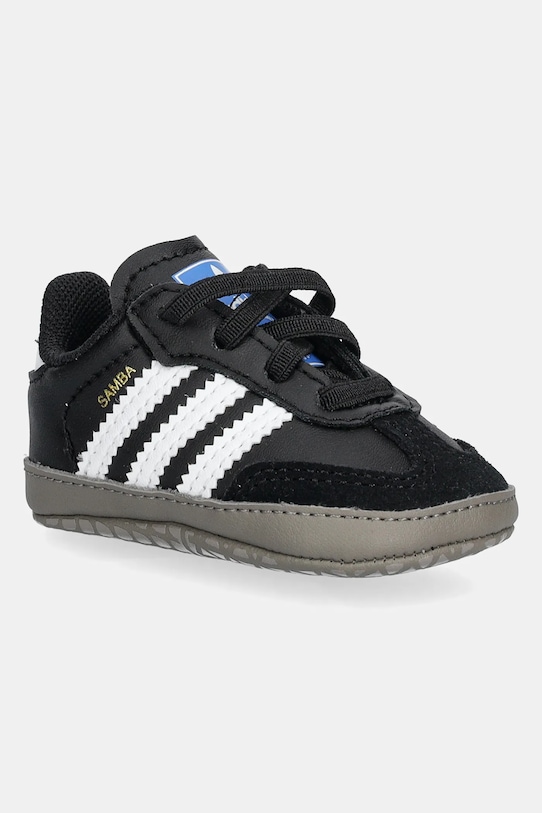 adidas Originals baba cipő SAMBA CRIB szintetikus fekete JI2757