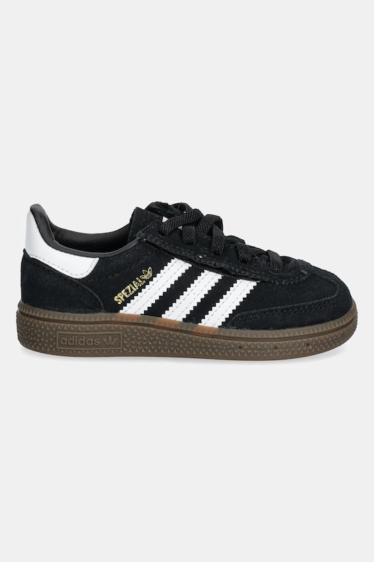 adidas Originals sneakers de piele întoarsă pentru copii HANDBALL SPEZIAL JI2898 negru SS25