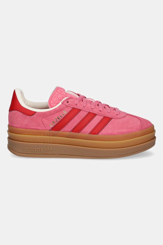 Детски велурени маратонки adidas Originals GAZELLE BOLD JQ7407 розов SS25