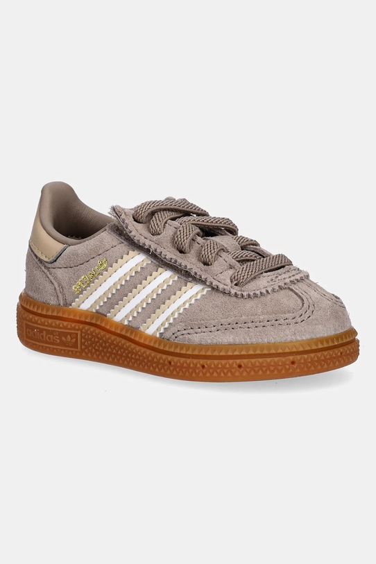 Παιδικά sneakers σουέτ adidas Originals HANDBALL SPEZIAL δέρμα σαμουά καφέ JI0460