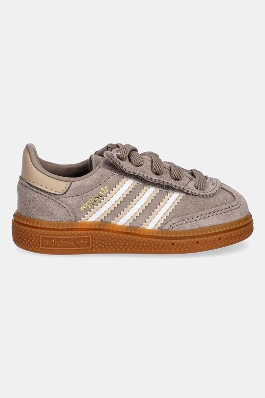 Παιδικά sneakers σουέτ adidas Originals HANDBALL SPEZIAL JI0460 καφέ SS25