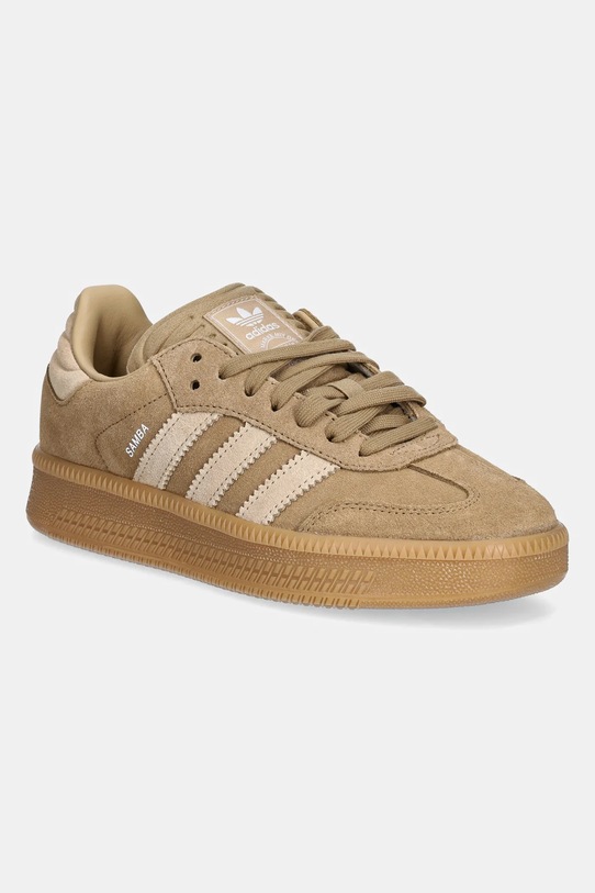 Otroške superge adidas Originals SAMBA XLG Semiš bež JQ9885