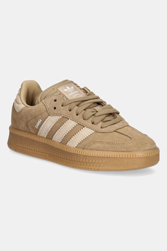 Otroške superge adidas Originals SAMBA XLG Semiš bež JQ9885