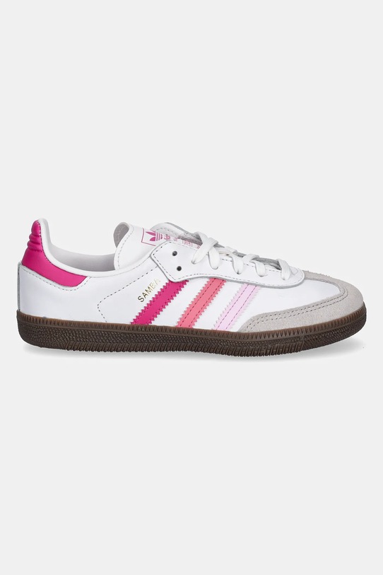 Παιδικά δερμάτινα αθλητικά παπούτσια adidas Originals SAMBA OG JP5494 λευκό SS25
