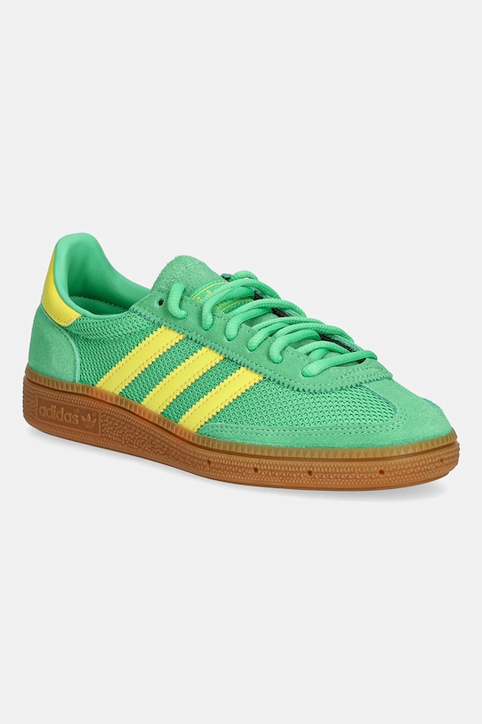 Dětské tenisky adidas Originals HANDBALL SPEZIAL semišová kůže zelená JH7857