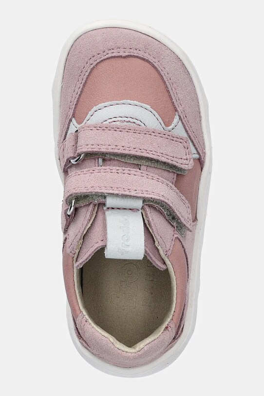Dětské kožené sneakers boty Froddo BAREFOOT ZERU SPRING růžová G3130264.22.24
