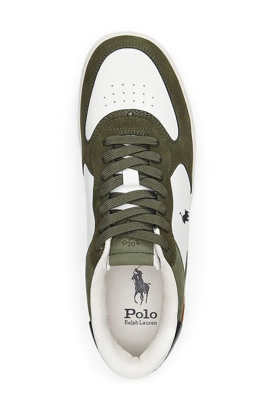 Шкіряні кросівки Polo Ralph Lauren Masters Crt зелений 809955690002.101