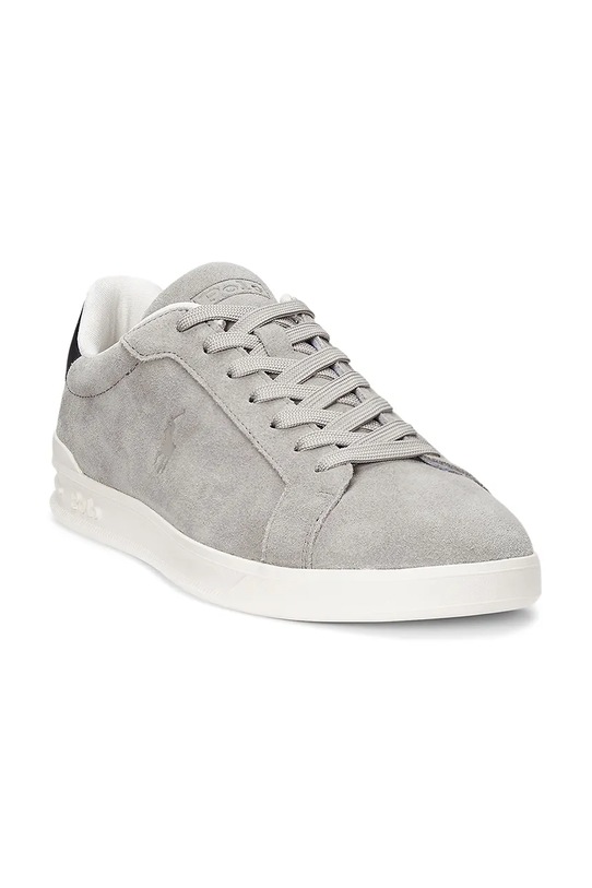 Polo Ralph Lauren sneakersy zamszowe Hrt Crt Ii 809955691002.020 szary SS25