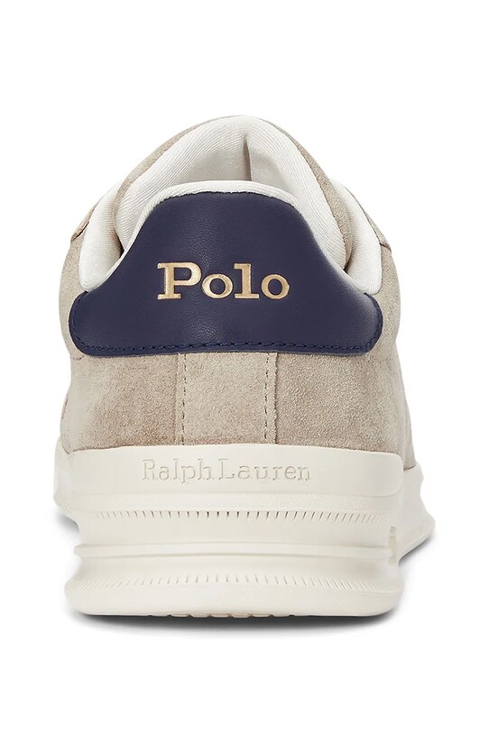 Scarpe Polo Ralph Lauren sneakers in camoscio Hrt Crt Ii 809955691003.100 beige