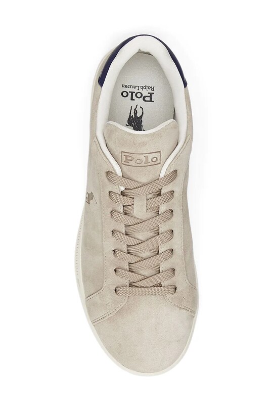 Polo Ralph Lauren sneakers in camoscio Hrt Crt Ii beige 809955691003.100