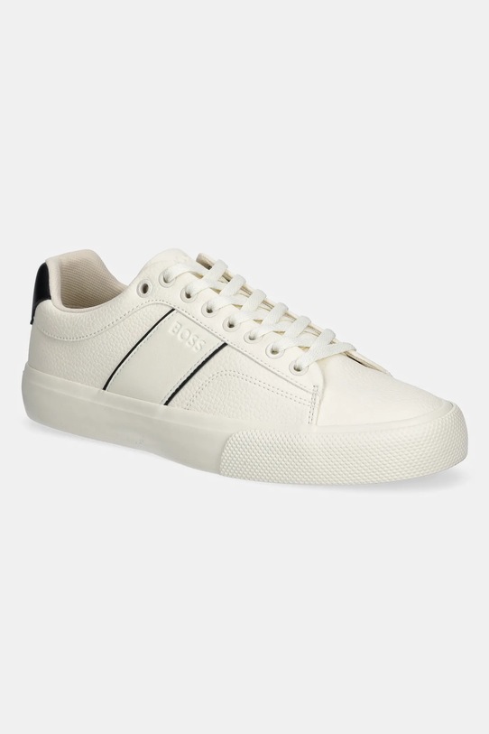 Tenisky BOSS Aiden imitace kůže béžová 50522833.101
