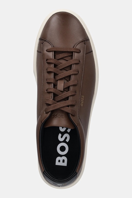 Шкіряні кросівки BOSS Kieran коричневий 50536480.210