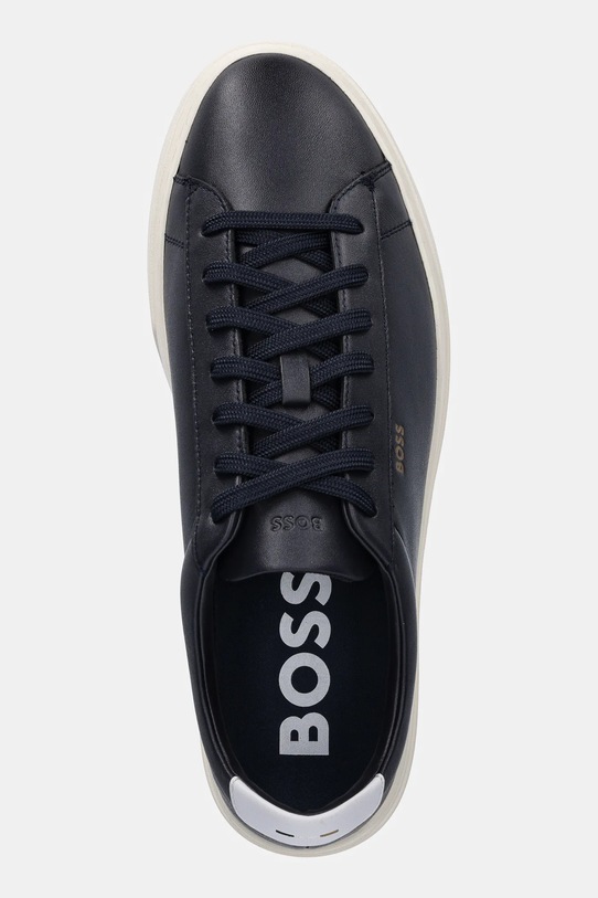 BOSS sneakersy skórzane Kieran granatowy 50536480.410