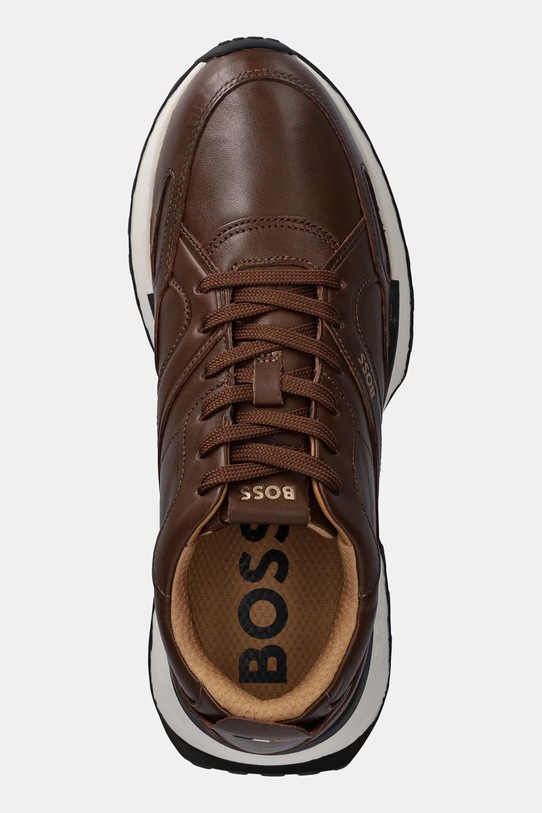 Kožené tenisky BOSS Jonah hnědá 50536486.210