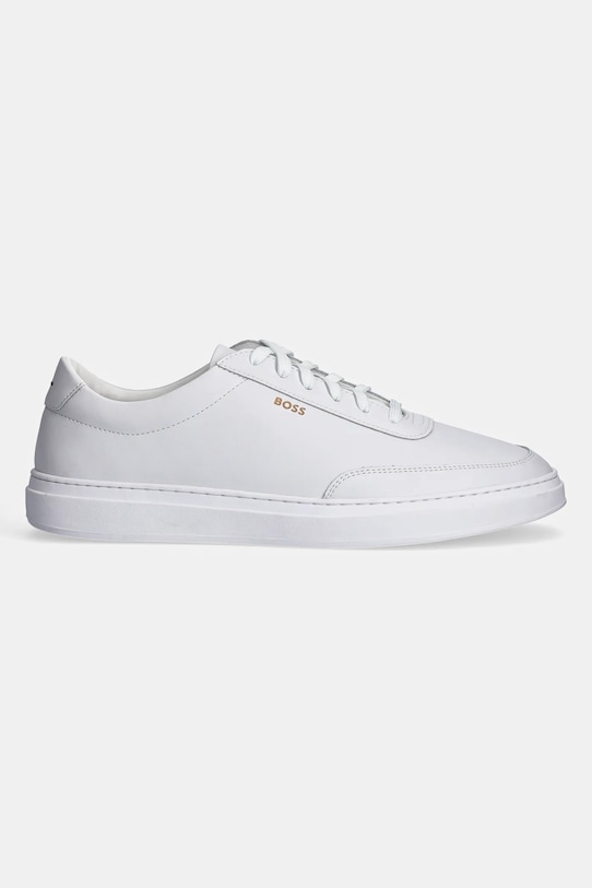 Kožené tenisky BOSS Kieran 50536504.100 bílá SS25