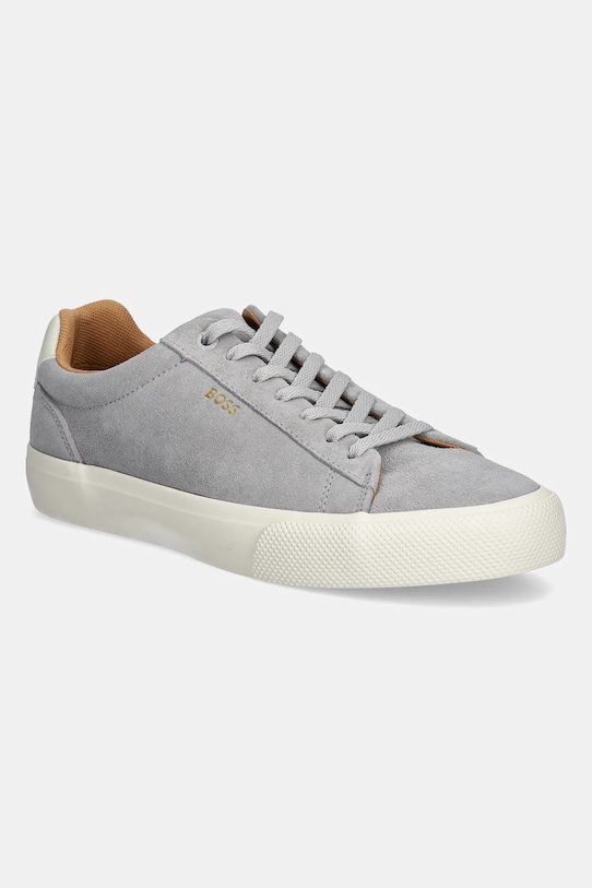 BOSS sneakersy zamszowe Aiden niska szary 50536521.072