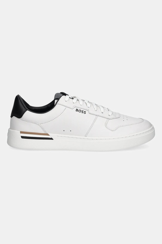BOSS sneakersy skórzane Clint 50542538.140 biały SS25