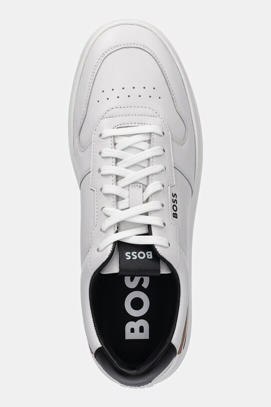 BOSS sneakersy skórzane Clint biały 50542538.140