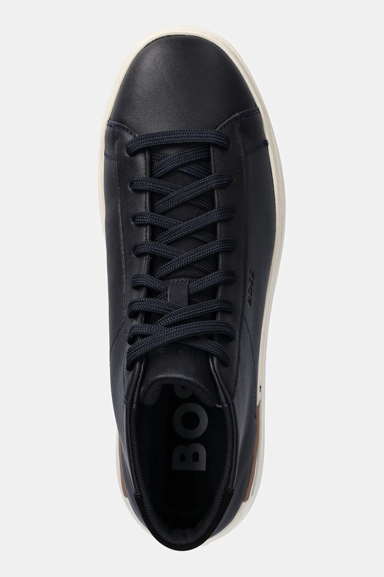 Кожаные кроссовки BOSS Clint тёмно-синий 50543437.401