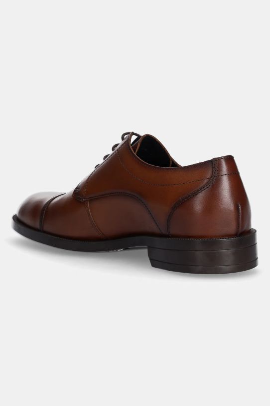 Boty Kožené polobotky BOSS Tayil 50536144.212 hnědá