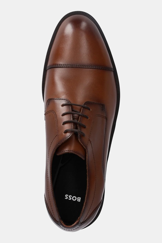 Kožené polobotky BOSS Tayil hnědá 50536144.212