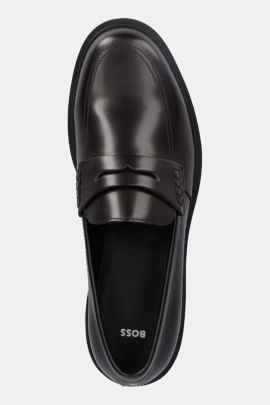 BOSS mocassini in pelle Ronnin marrone 50536172.604