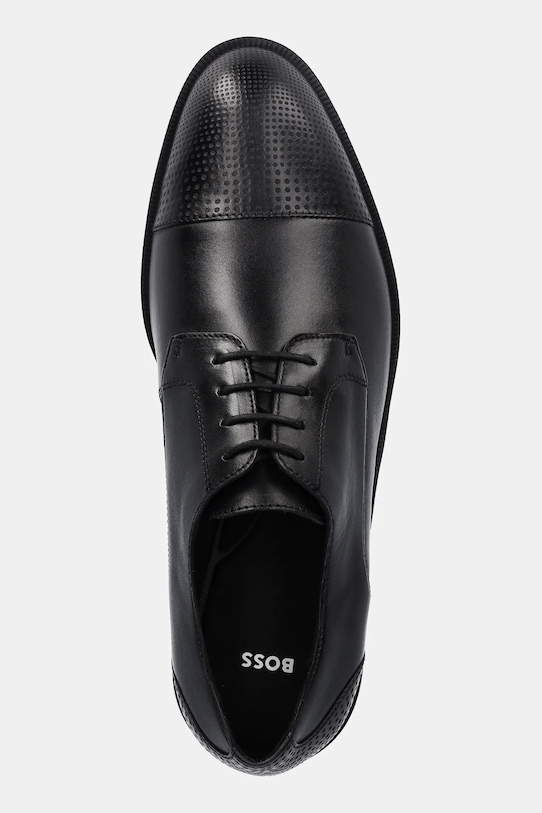 Шкіряні туфлі BOSS Tayil чорний 50543422.001