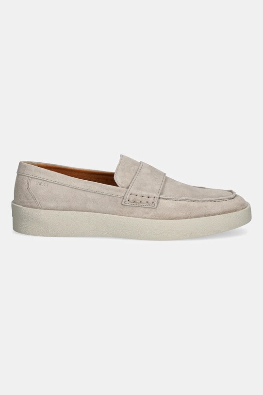 BOSS mocasini din piele intoarsa Clay 50536159.131 bej SS25