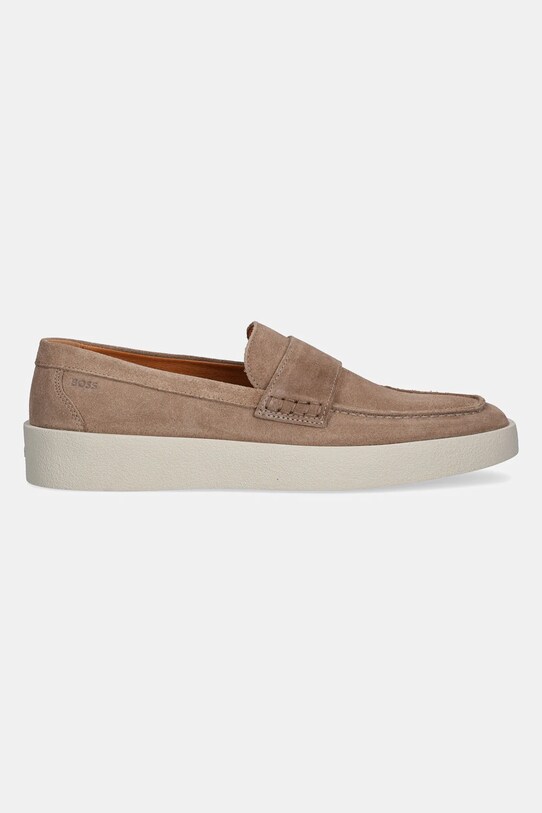 BOSS mokasyny zamszowe Clay 50536159.260 zielony SS25