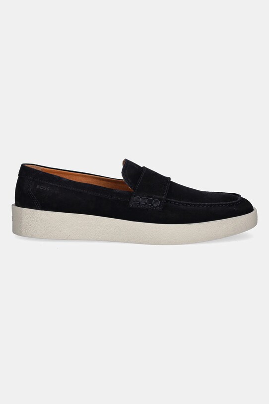BOSS mocasini din piele intoarsa Clay 50536159.401 bleumarin SS25