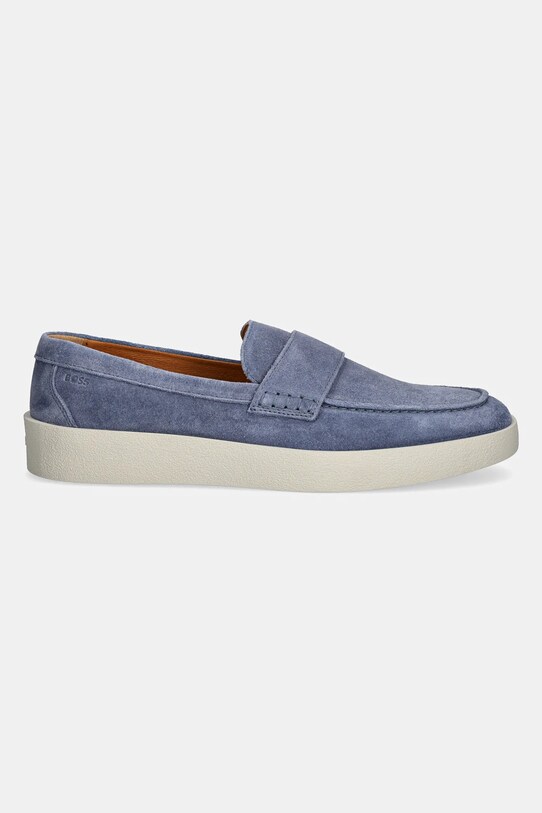 BOSS mocasini din piele intoarsa Clay 50536159.464 albastru SS25