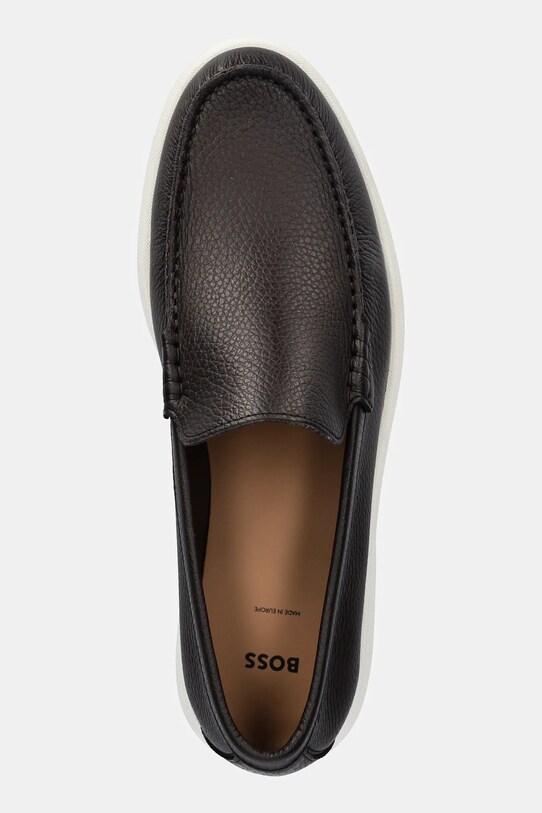 Kožené mokasíny BOSS Sienne hnedá 50536173.201