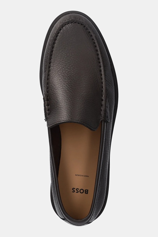 BOSS mokasyny skórzane Sienne brązowy 50536173.205