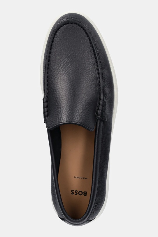 BOSS mokasyny skórzane Sienne granatowy 50536173.401