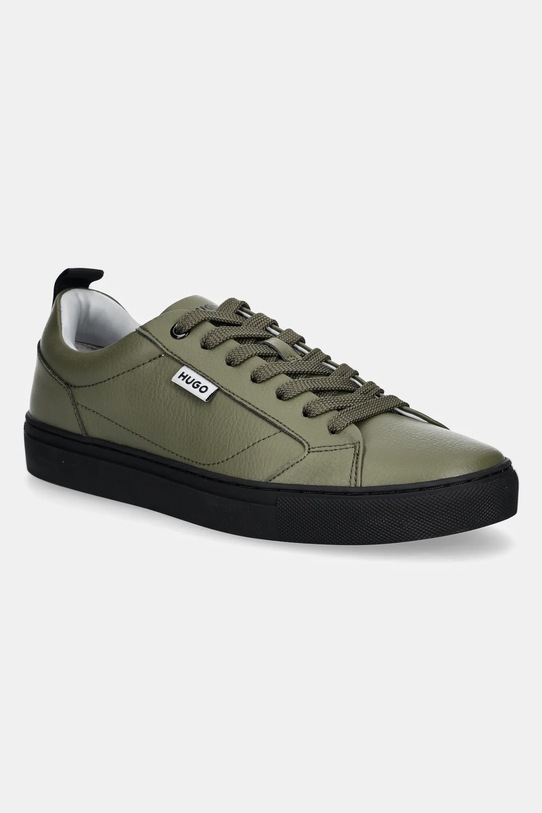 HUGO sneakersy Morrie imitacja skóry licowej zielony 50536981.345