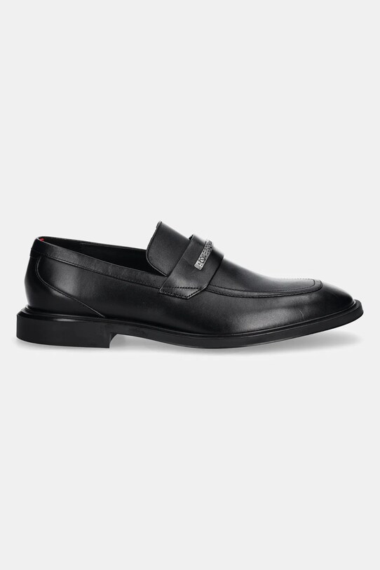 Кожаные мокасины HUGO Gryff 50536178.001 чёрный SS25