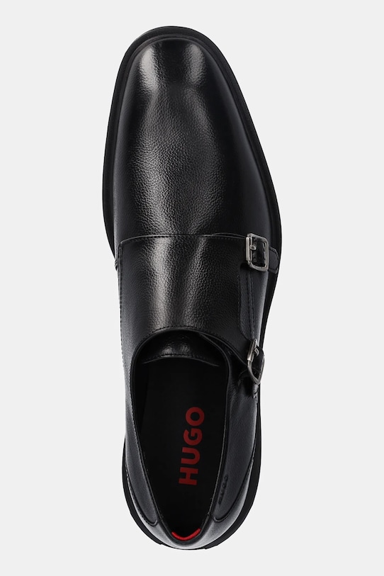 Kožené poltopánky HUGO Gryff čierna 50536180.001