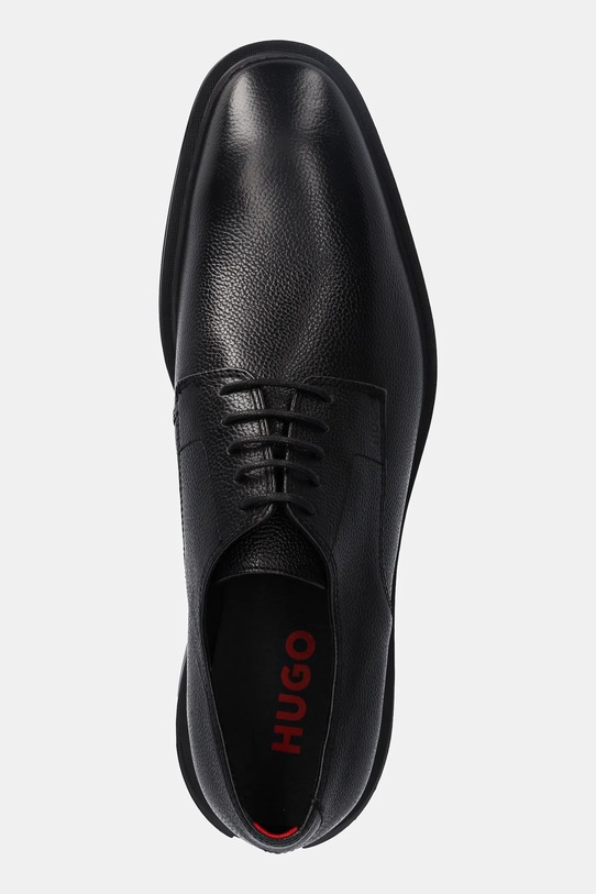 Кожени половинки обувки HUGO Gryff черен 50536212.001