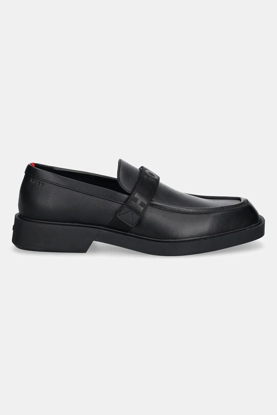 Кожаные мокасины HUGO Iker 50536228.001 чёрный SS25