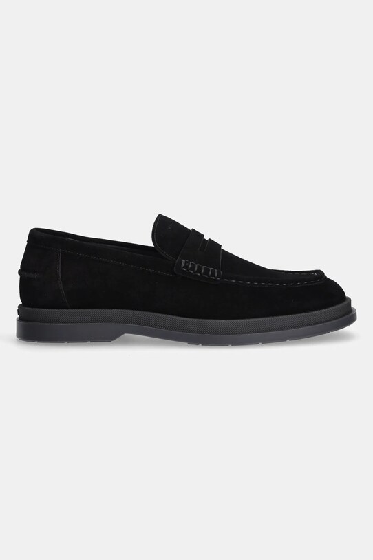 HUGO mocasini din piele intoarsa Chaol 50536215.001 negru SS25