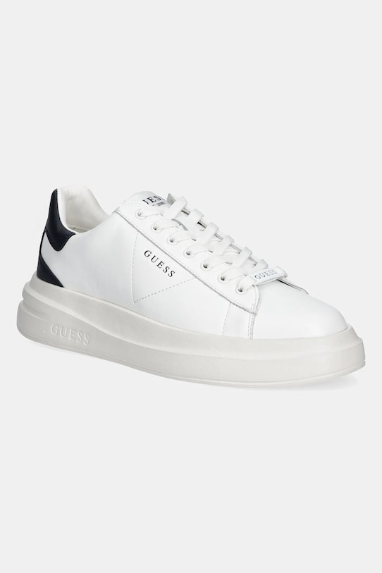 Кросівки Guess ELBA шкіра з покриттям білий FMPELB.LEA12.WHIBL