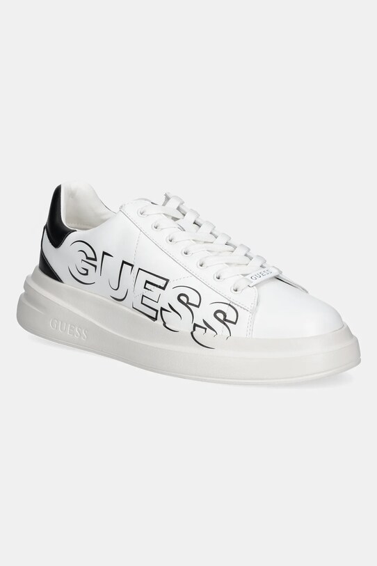 Кожаные кроссовки Guess ELBA кожа с покрытием белый FMPELB.SUE12.WHIBK