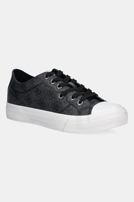 Guess tenisówki ISTRIA LOW imitacja skóry licowej czarny FMPISL.PAC12.COBLA