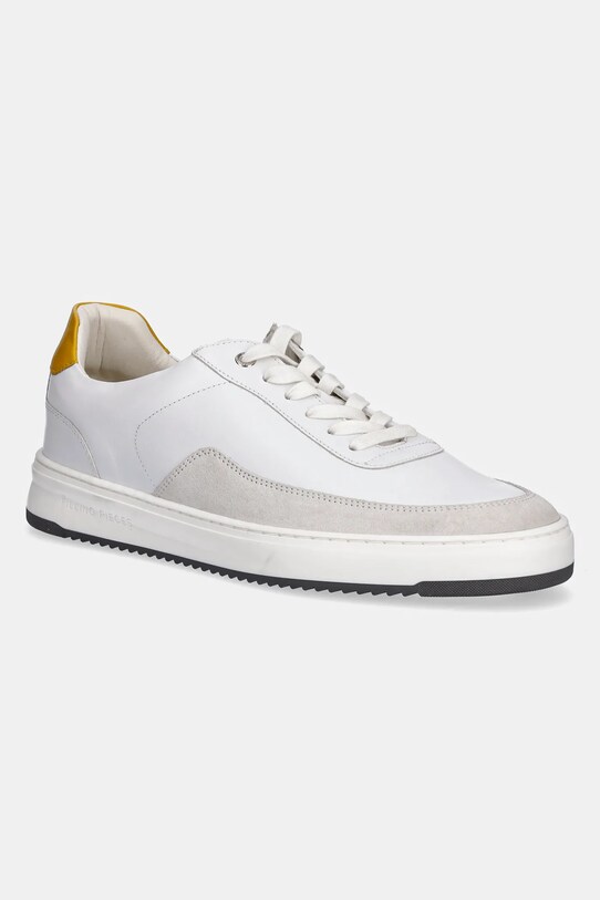 Filling Pieces sneakersy skórzane Mondo Squash Tag skóra zamszowa biały 46725651924