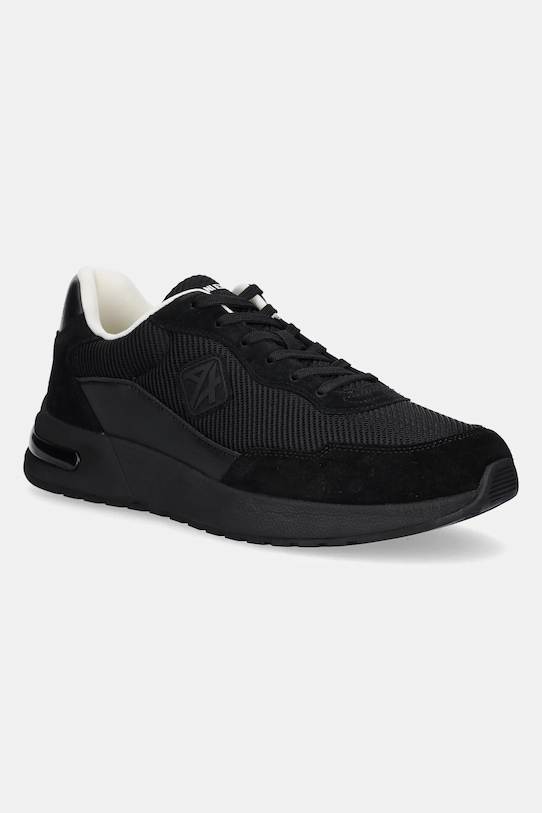 Armani Exchange sneakersy tekstylny czarny XUX240.XV910.Q781